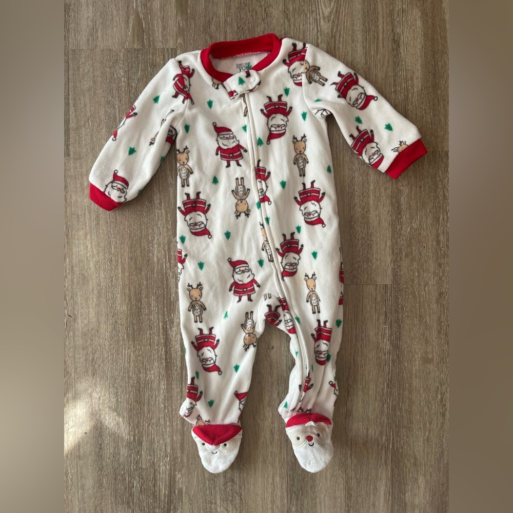 Santa Christmas Footie Pajama